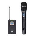 COMICA CVM-WM100H 48-Channel UHF Wireless Handheld Microphone System 328ft / 16level / Real-Time Monitor with Carry Bag XLR & 3.5mm Output Cable for DSLR