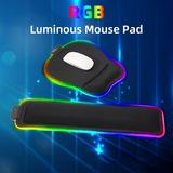 BetterZ Mouse Pad Luminous Non-slip Slow Rebound Comfortable Touch Wear-resistant Wrist Support LED RGB Light Computer Mousepad Keyboard Cover for Home