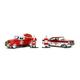 Mr. & Mrs. Santa Claus Twin Pack Red/White - Jada Toys 34441 - Diecast Model Toy Car