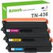 Aztech 3-Pack Compatible Toner Cartridge for Brother TN-436C HL-L8360CDW HL-L8360CDWT HL-L9310CDW MFC-L8900CDW MFC-L9570CD Printer (Cyan Magenta Yellow)