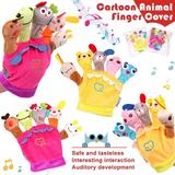 FZFLZDH 10 PCS Different Cartoon Animal Finger Puppets Set Animal Finger Puppets Family Finger Puppets Theater Different Finger Puppets for Kids