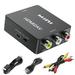 1080P Mini HDMI to AV Composite RCA CVBS Converter Adapter for TV Streaming Stick DVD PS3 PS4 Supports PAL/ NTSC Output Switch