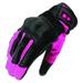 Joe Rocket Turbulent Womens Leather/Textile Motorcycle Gloves Black/Pink XL