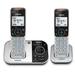 VTECH VS112-2 DECT 6.0 Bluetooth 2 Handset Cordless Phone for Home with Answering Machine Call Blocking Caller ID Intercom and Connect to Cell (Silver & Black)