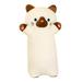 LIWEN 75cm Cat Plush Toy Soft Cute Full Filling Cozy Touch Decorative Hugging Cushion Sleeping Accompany Creative Stuffed Animal Fox Doll Long Strip Plush Pillow Birthday Gift