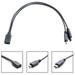Grofry Type-C to Type-C Micro 5P Female to 2 Male Y Splitter Charging Extension Cable Black