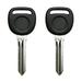 AKS KEYS New Replacement Uncut Blank Chipped Transponder Key for GM PK3 Z Keyway (2 Pack)