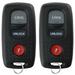 2 PACK KeylessOption Keyless Entry Remote Control Car Key Fob Replacement KPU41704 for 2001-2005 Mazda 3 6 Protege