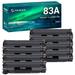 83A Toner Cartridge Replacement Compatible for HP CF283A 83A Laserjet Pro MFP M127fw M127fn M125nw M201dw M201n M225dw M125a Series Printer Ink Black 8-Pack