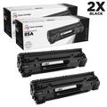LD Products Compatible Toner Cartridge Replacements for HP 85A CE285A (Black 2-Pack)