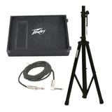 Peavey Pv15M Pro Audio DJ 2 Way 15 Floor Monitor Speaker Stand & 1/4 Cable New