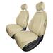 FH Group Neoprene Custom Fit Car Seat Covers for 2017-2022 Honda CR-V LX | EX | EX-L w Water Resistant Neoprene Insert Front Set - Solid Beige