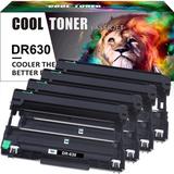 Cool Toner Compatible Drum Unit Replacement for Brother DR-630 HL-L2300D HL-L2305W HL-L2315DW HL-L2320D HL-L2340DW HL-L2360DW HL-L2380DW DCP-L2520DW DCP-L2540DW MFC-L2685DW(Black 4-Pack)