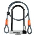 Kryptonite New-U KryptoLok Standard 12.7 mm U-Lock Bicycle Lock with FlexFrame-U Bracket & Bike Security Cable