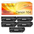 CRG104 Compatible Black Toner Cartridge Replacement for Canon 104 C104 FX9 FX10 Use with Canon imageCLASS D420 D480 MF4150d MF4270dn MF4350d FAXPHONE L90 L120 Printer * 5