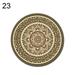 SSBSM Vintage Bohemian Round Computer 3D Game Carpet Mouse Pad Mat Anti Slip Mousepad