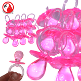 2825 Pk12 Large Acrylic Pacifiers (Pink)
