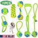 7 Pack Dog Chew Toys for Puppy Teething Chew Toys Rope Toys Squeaky Toys