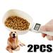 1/2Pieces 800g/1g Pet Food Scale Cup Dog Cat Feeding Bowl Kitchen Weighing Spoon Portable Cup Cup With Led Display