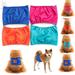 Gustave Reusable Wrap Diapers for Male Dogs Washable Puppy Belly Band Comfort Leakproof Pets Diapers Nappies for Doggy Puppies (Cyan L)