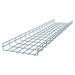 Wire Mesh Cable Tray Electro Zinc Plated Silver Steel 1.97 x 11.82 x 59.06 inch 2-Pack