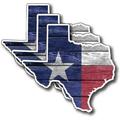 3pk Texas Lone Star State Flag Vinyl Decal Sticker Truck Car Bumper Car Window