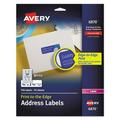 Avery-1PK Vibrant Laser Color-Print Labels W/ Sure Feed 3/4 X 2 1/4 White 750/Pk