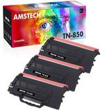 Amstech 3-Pack Compatible for Brother TN850 High Yield Toner Cartridge Black for Brother TN-850 for Brother DCP-L5500DN HL-L5000D L6200DWT L6250DW MFC-L5700DW L5900DW L6700DW L6750DW Printer Ink