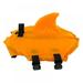 Pet Dog Shark Fin Life Jacket Pet Dog Life Jacket with Two Adjustable Straps Dog Swimming Cloths Polyester Orange