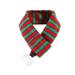 Besufy Pet Scarf Striped Design Coral Fleece Christmas Cat Dog Bandanas Pet Accessories Red & Green S