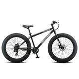 26 Mongoose Malus Adult Fat Tire Mountain Bike Black