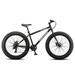 26 Mongoose Malus Adult Fat Tire Mountain Bike Black