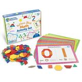 Learning Resources Pattern Block Math Activity Set - 144 Pieces Math Activities for Boys and Girls Ages 5+