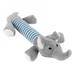 Dog Squeaky Toy Pet Plush Chew Interactive Toy Cute Pet Dog Toys Striped Squeak Animals Sound Pet Supplies For Puppy Toys