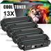 Cool Toner Compatible Toner Cartridge Replacement for HP Q2613X 13X Laserjet 1300 1300N 3380 1150 1200 1200N 1220 3300 3330 Printer Ink(Black 4-Pack)