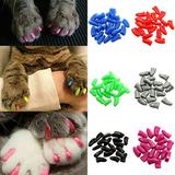 Flm 20Pcs Pet Dog Cat Paw Claw Anti-Scratch Soft Silicone Nail Caps Protective Covers Sheath for Home