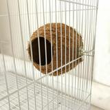 Pet Bird Coconut Shell Nest Parrot Natural Perch Small Animals Comfortable Bed Pet Bird Small Animals Comfortable Coconut Shell Bed Nest For Parrot Natural Perch