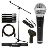 Samson M10 Handheld Dynamic Vocal Microphone with Tripod Microphone Stand Package