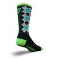 Socks - SockGuy - Lacrosse Padded LAX Check Sticks Black L/XL Cycling/Running