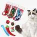 8/12 Pack Christmas Cat Toy Stocking Gifts Set Assorted Toys Variety Pack Kitten Interactive Play