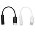 USB C to 3.5mm Audio Adapter Type C Female Headphone Jack Adapter Hi-Res DAC Cable for Samsung S21 Note 20 Ultra S20 FE Sony XZ2 XZ3 Google Pixel 5 4 3XLï¼ˆBlack+Whiteï¼‰