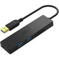 USB 3.0 Hub QGeeM 5 in 1 USB Hub for Laptop USB Extended Cable Hub with SD/TF Card Reader & 3 Ports USB 3.0