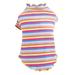 Striped Dog Shirt for Puppy Pet Lightweight Pet Dog Cat Tops Sleeveless Pet Outfit for Girls Boys Multicolor X-Large