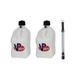 VP Racing Fuels 5.5 Gallon Utility Container White w/ 14 Standard Hose (2 Pack)