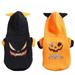 Dog Halloween Pumpkin Costume Pet Cosplay Costumes for Holiday Party Dog Warm Hoodie Outfits Clothes