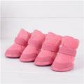 4 pcs/set Cute Chihuahua Dog Shoes Small Dogs Pet Shoes Puppy Winter Warm Boots Shoes S-XXL