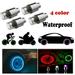 2pcs/4pcs Bike Motorcycle Car Wheel Tire Tyre Valve Cap Flash LED Light Spoke Lamp Auto Accessories Car Supplies Bike Supplies Neon Strobe LED Tire Valve Caps