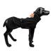 Pefilos Water Repellent Softshell Dog Jacket for Medium Dogs Pets Apparel Winter Warm Outdoor Sport Dog Coats for Winter with High Neckline Collar Cold Weather Puppy Comfort Vest Black XL