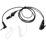 Replacement Yaesu / Vertex FT-50R FBI Earpiece with Push to Talk (PTT) Microphone - Acoustic Earphone For Yaesu / Vertex FT-50R Radio - Headset for Security and Surveillance