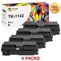 Toner Bank 4-Pack Compatible Toner Cartridge Replacement for Kyocera TK-1142 FS-1035MFP DP FS-1135MFP ECOSYS M2035dn M2535d Printer Ink Black